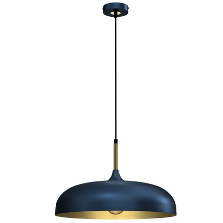 Kék/arany függőlámpa Milagro Lincoln Blue (MLP7901) 1xE27