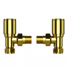 Radiátor sarok szelep készlet - 1/2" - MRV-G (arany)