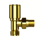 Radiátor sarok szelep készlet - 1/2" - MRV-G (arany)