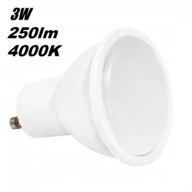   Milio GU10 LED izzó 3W 250lm 4000K semleges fehér 120° - 25W-nak megfelelő