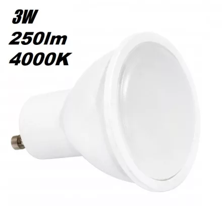 Milio GU10 LED izzó 3W 250lm 4000K semleges fehér 120° - 25W-nak megfelelő