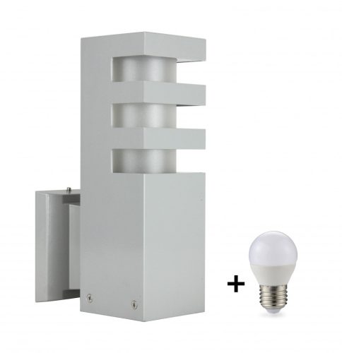 SU-MA RADO I. kültéri fali lámpa ezüstszürke IP54