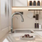 Welland Clearwater 3 utas / vízszűrős mosogató csaptelep - kihúzható zuhanyfej (inox)