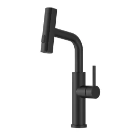   Austler S3281E-1 mosogató csaptelep - kihúzható multifunkciós fej - (fekete)