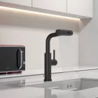 Austler S3281E-1 mosogató csaptelep - kihúzható multifunkciós fej - (fekete)