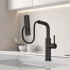 Austler S3281E-1 mosogató csaptelep - kihúzható multifunkciós fej - (fekete)