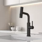 Austler S3281E-1 mosogató csaptelep - kihúzható multifunkciós fej - (fekete)