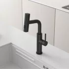 Austler S3281E-1 mosogató csaptelep - kihúzható multifunkciós fej - (fekete)