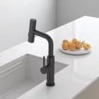 Austler S3281E-1 mosogató csaptelep - kihúzható multifunkciós fej - (fekete)