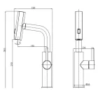 Austler S3281E-1 mosogató csaptelep - kihúzható multifunkciós fej - (fekete)