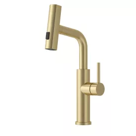   Welland S3281-1 mosogató csaptelep - kihúzható multifunkciós fej - (arany)