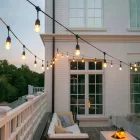 Kültéri lámpafüzér LED izzókkal - 15méter - 15db LED izzó - Kerti izzósor, girland, dekorációs világítás - IP44