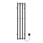 Elektromos design radiátor digitális termosztáttal 350x1400mm fekete Welland Lux - Készletről - Gyors kiszállítással