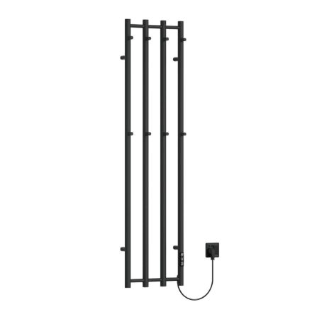 Elektromos design radiátor digitális termosztáttal 350x1400mm fekete Welland Lux - Készletről - Gyors kiszállítással