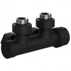Termosztatikus radiátor szelep - 50 mm | 1/2" - 16mm (fekete)