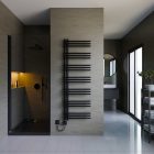 Design radiátor NERO Italia Unico - 50 x 150 cm (fekete)