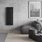 Design radiátor fekete 450x1200mm Welland Lux - Készletről - Gyors kiszállítással